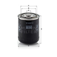 Фильтр масляный MANN-FILTER W 930/12